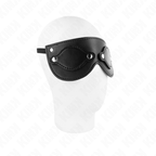 KINK - MASKE AUS KUNSTLEDER MIT ABNEHMBAREN AUGENKLAPPEN 22 x 9 CM