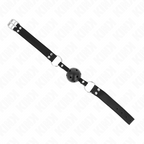 KINK - ATEMSTAB 4 CM MIT DOPPELNIETE MODELL 1 SCHWARZ 62,5 x 2,5 CM VERSTELLBAR 42-58 CM