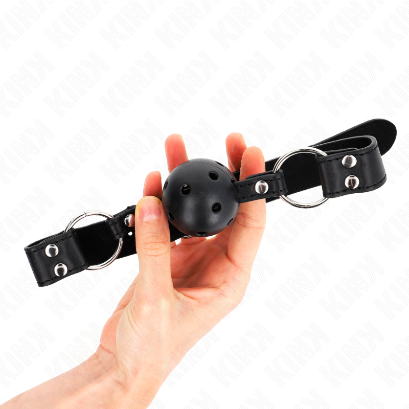 KINK - ATEMSTAB 4 CM MIT DOPPELNIETE MODELL 1 SCHWARZ 62,5 x 2,5 CM VERSTELLBAR 42-58 CM