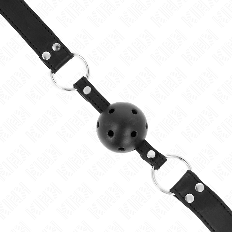 KINK - ATEMSTAB 4 CM MIT DOPPELNIETE MODELL 1 SCHWARZ 62,5 x 2,5 CM VERSTELLBAR 42-58 CM