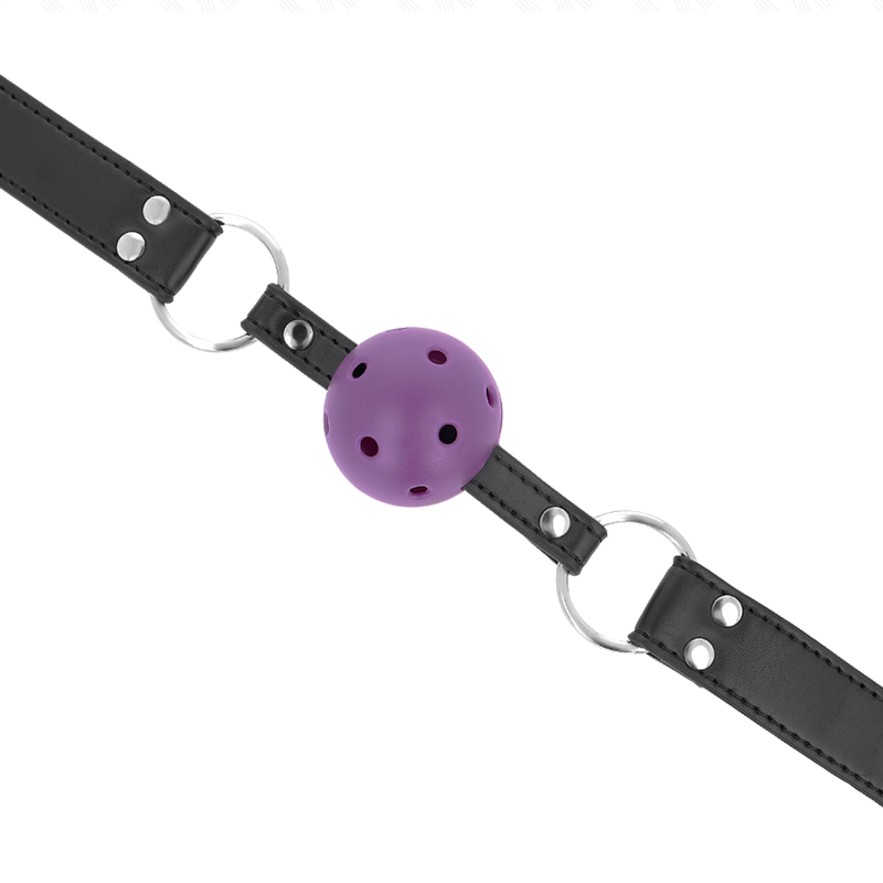 KINK - ATMUNGSAKTIVER BALL 4 CM MIT DOPPELNÄGELN VIOLETT 62,5 x 2,5 CM VERSTELLBAR 42-58 CM