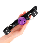 KINK - ATMUNGSAKTIVER BALL 4 CM MIT DOPPELNÄGELN VIOLETT 62,5 x 2,5 CM VERSTELLBAR 42-58 CM