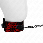 KINK - SPITZENHALSBAND MIT GÜRTEL MIT ECHTEM LEDERGÜRTEL 105 CM / 44 X 5,5 CM