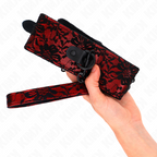 KINK - SPITZENHALSBAND MIT GÜRTEL MIT ECHTEM LEDERGÜRTEL 105 CM / 44 X 5,5 CM