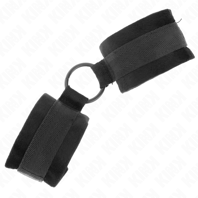KINK - FELL-FESSELN ANFÄNGER 25 CM MIT O-RING 4 CM SCHWARZ VERSTELLBAR 15-25 CM