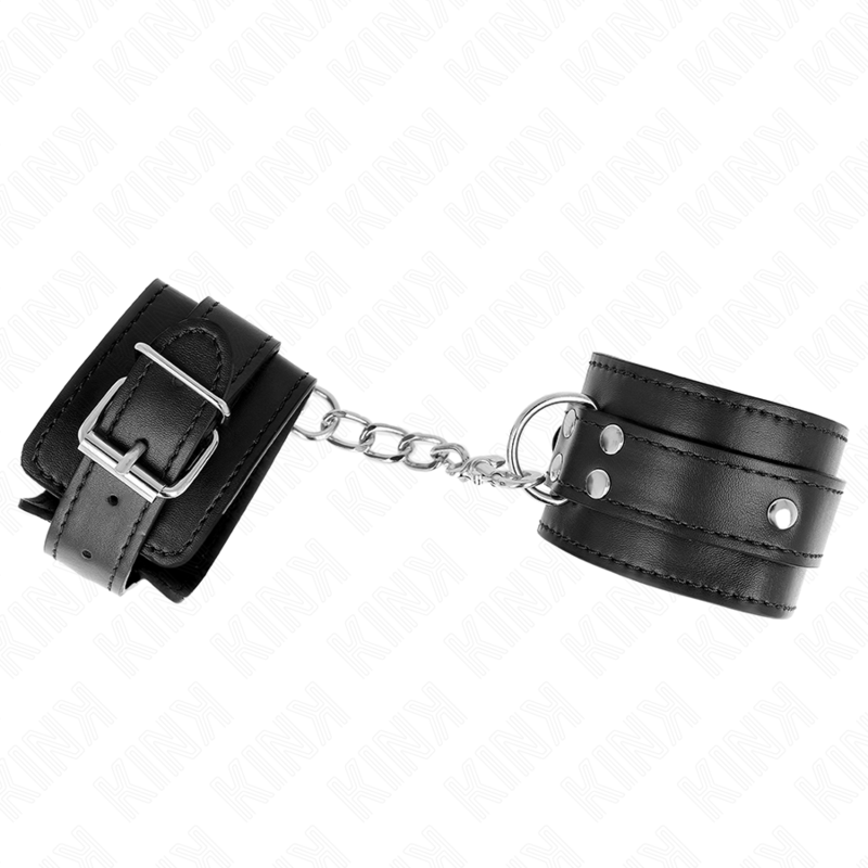 KINK - 3 VERSTELLBARE HANDGELENKBÄNDER SCHWARZ 17,5-25 CM X 6 CM