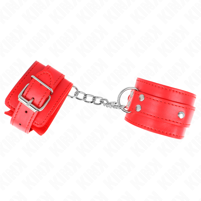 KINK - 3 VERSTELLBARE HANDGELENKFESSEL ROT 17,5-25 CM X 6 CM