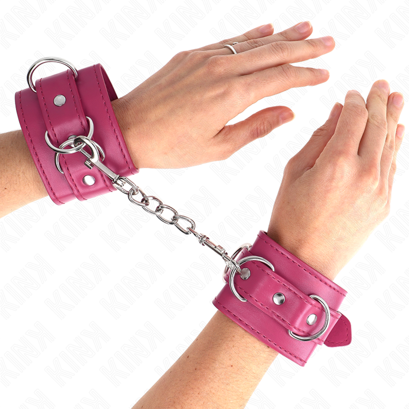KINK - 3 VERSTELLBARE HANDGELENKBÄNDER ROSA 17,5-25 CM X 6 CM