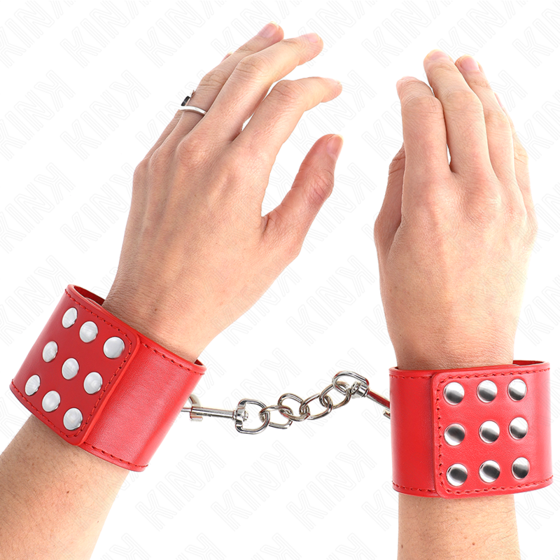 KINK – HANDGELENKSTÜTZE MIT ROTEM DRUCKKNOPF, VERSTELLBAR 19-24 CM X 5,5 CM