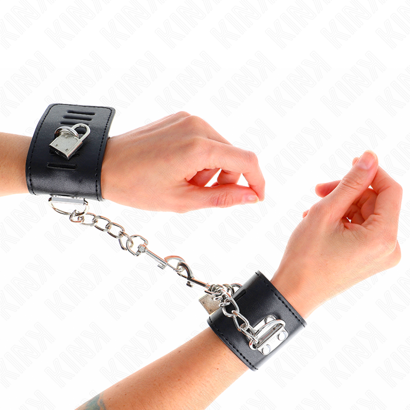 KINK - HANDGELENKSTÜTZE MIT SCHLOSS SCHWARZ VERSTELLBAR 16-23 CM X 5,5 CM