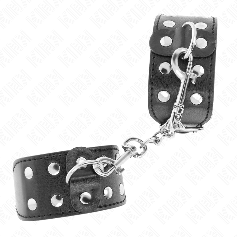 KINK - ARMBÄNDER MIT DOPPELTER NIETENREIHE VERSTELLBAR SCHWARZ