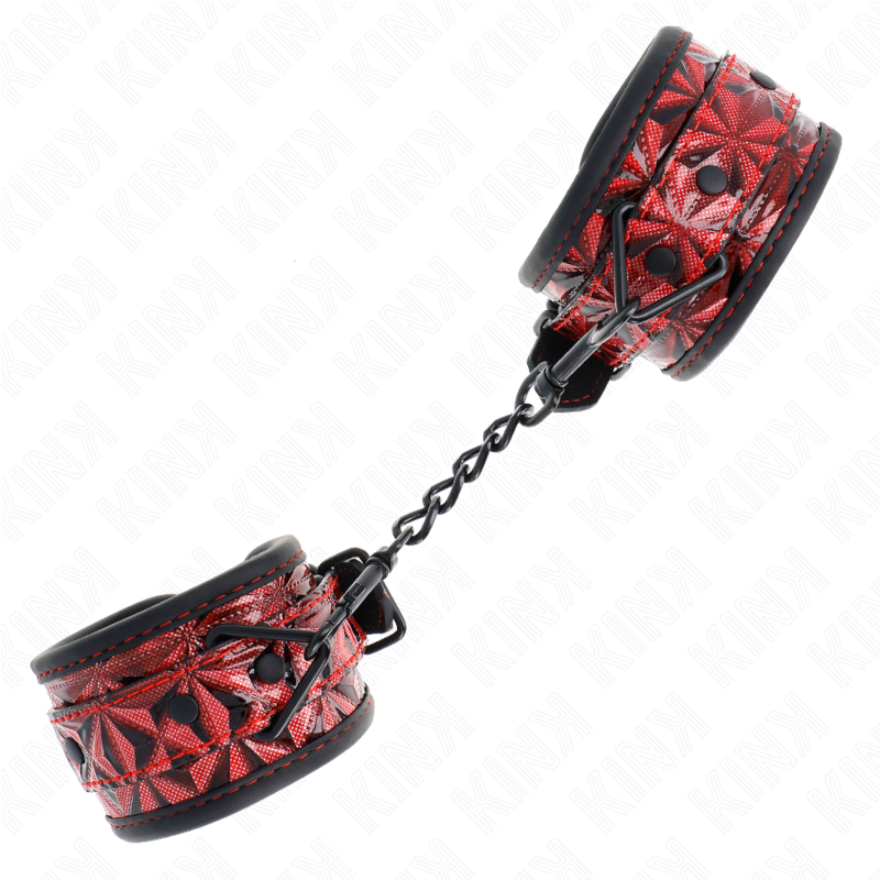 KINK - VERSTELLBARE HANDGELENKSTÜTZE, DUNKELROT MIT DIAMANTMUSTER, 17-26 CM X 5,5 CM