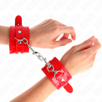 KINK - GLÄNZENDE ROT VERSTELLBARE MANSCHETTEN 23-33 CM