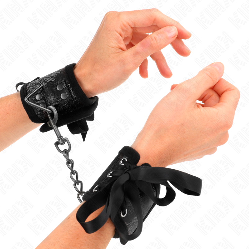 KINK – SKANDAL-HANDSCHLÄFSEL SCHWARZE SPITZE DETAILS 24,5 CM X 6,5 CM