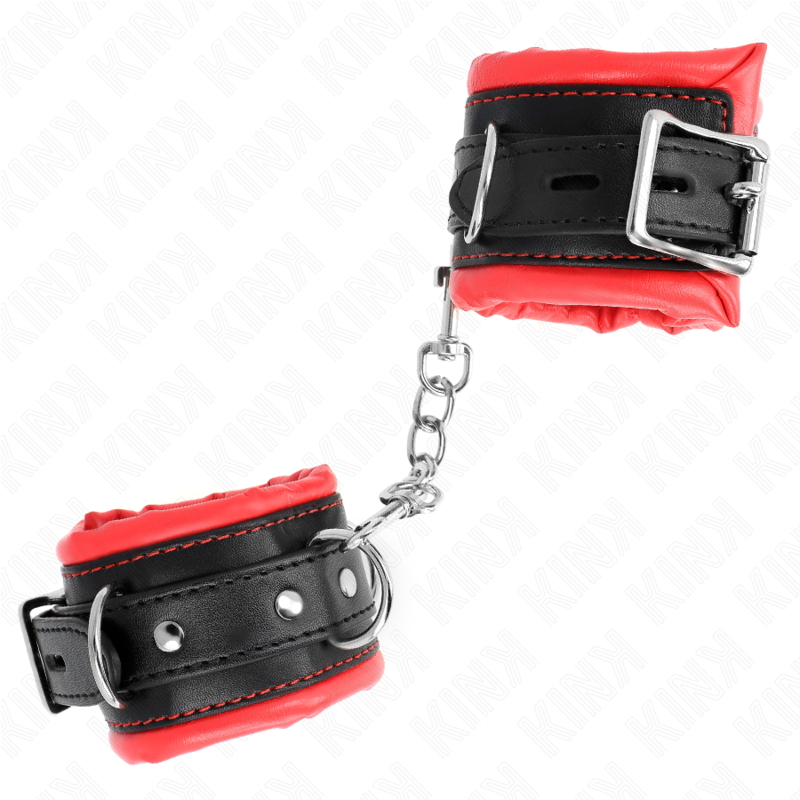 KINK - ROBUSTES, ROT GEFÜTTERTE, VERSTELLBARE HANDGELENKMANSCHETTEN 20-30 CM X 6 CM