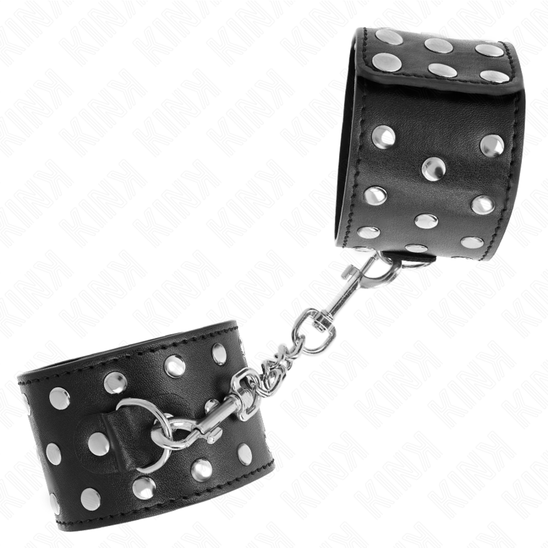 KINK - VERSTELLBARE PUNK-HANDFESSELN 19-24 CM X 5,5 CM