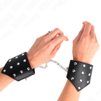 KINK - ARMBÄNDER SCHWARZER SPIKE-STIL MIT VERSTELLBARER KETTE 17-23 CM X 8,5 CM