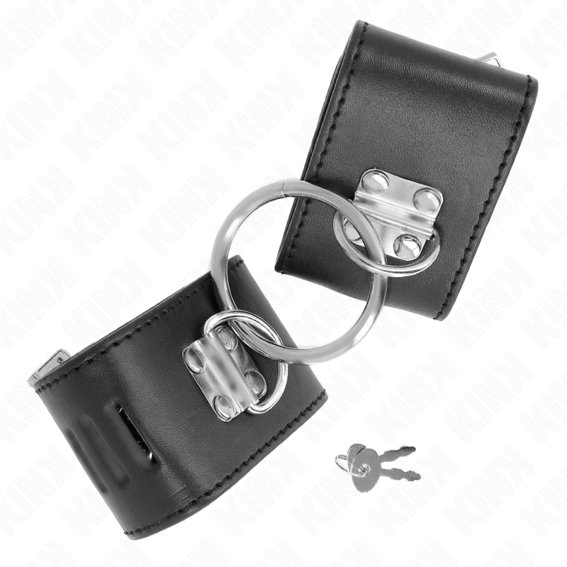 KINK - FIXE HANDGELENKSTÜTZEN MIT RING UND SCHLOSS SCHWARZ VERSTELLBAR 16-23 CM X 5,5 CM