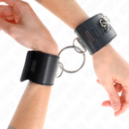 KINK - FIXE HANDGELENKSTÜTZEN MIT RING UND SCHLOSS SCHWARZ VERSTELLBAR 16-23 CM X 5,5 CM