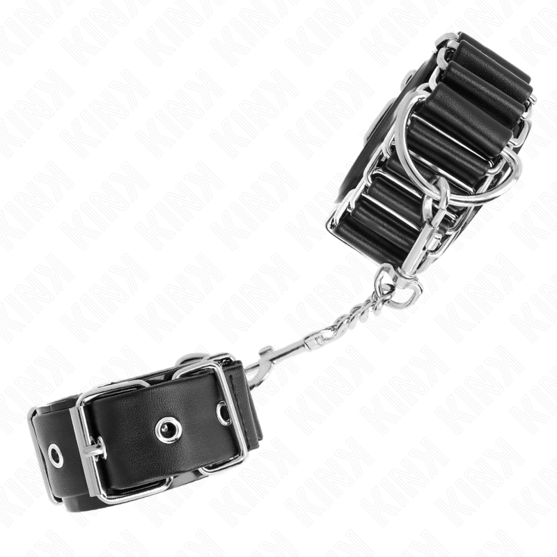 KINK – SCHMALER HANDGELENKAUFLAGEN SCHWARZ VERSTELLBAR 16-22 CM X 3,5 CM