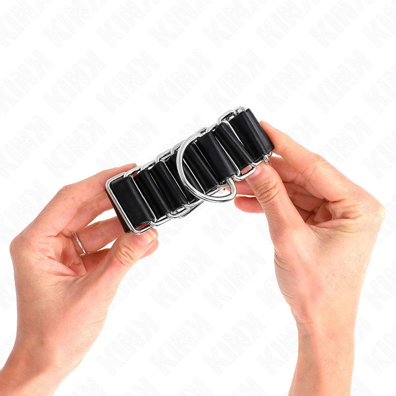 KINK – SCHMALER HANDGELENKAUFLAGEN SCHWARZ VERSTELLBAR 16-22 CM X 3,5 CM