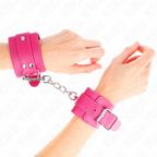 KINK - HIMBEERROSA HANDGELENKSTÜTZEN MIT VERSTELLBAREM HIMBEERROSA FUTTER 20-28 CM X 5,5 CM