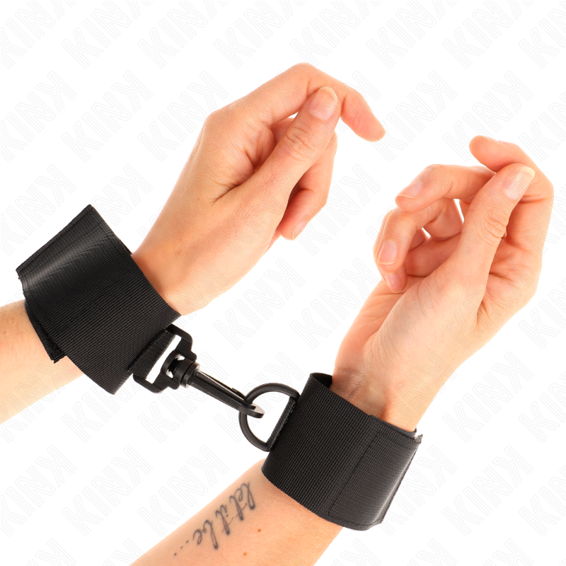 KINK - HANDGELENKFESSELN AUS SCHWARZEM NYLON