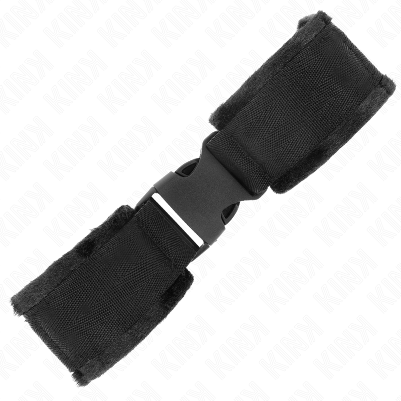 KINK - HANDGELENK-FESSELN MIT ROT-SCHWARZEM NYLON-KLETTVERSCHLUSS MODELL 1 VERSTELLBAR 25-35 CM X 6 CM