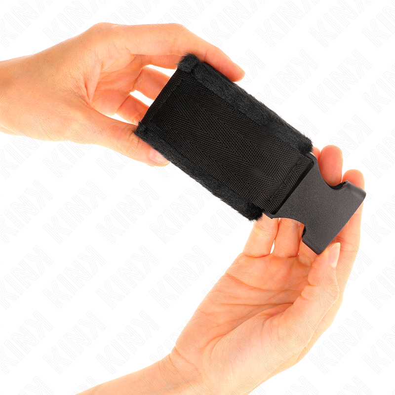 KINK - HANDGELENK-FESSELN MIT ROT-SCHWARZEM NYLON-KLETTVERSCHLUSS MODELL 1 VERSTELLBAR 25-35 CM X 6 CM