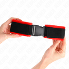 KINK - SCHWARZE NYLON-HANDGELENKMANSCHETTEN MIT KLETTVERSCHLUSS MODELL 1 VERSTELLBAR 25-35 CM X 6 CM