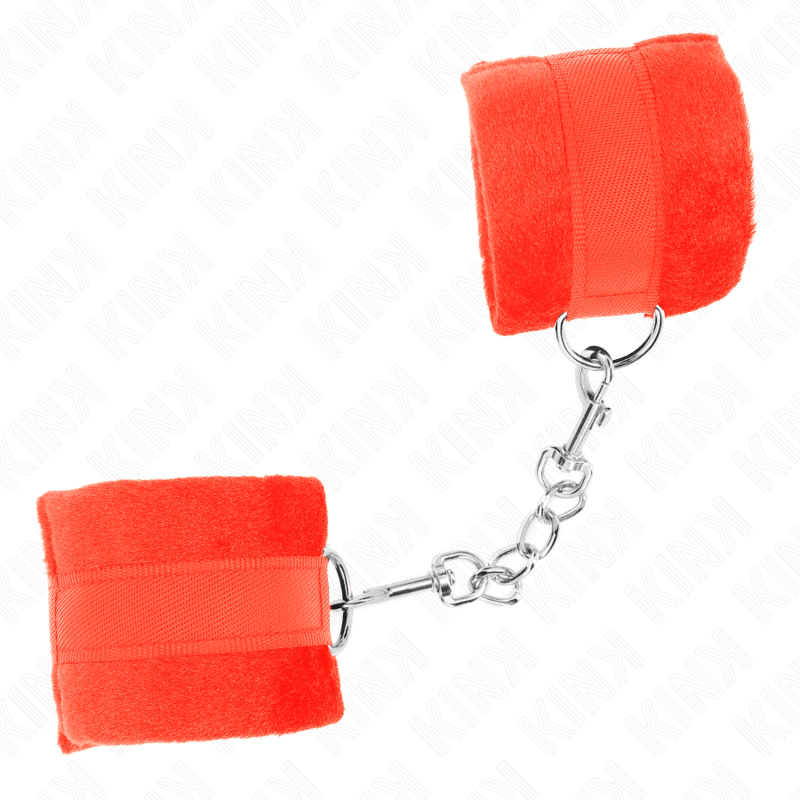 KINK - ROTE PELZMANSCHETTEN FÜR ANFÄNGER 30 X 7 CM