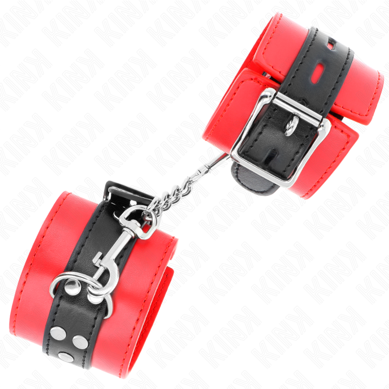KINK - ROTE HANDGELENKSTÜTZE MIT SCHWARZEM, VERSTELLBAREM GURT 17-28 CM X 6 CM
