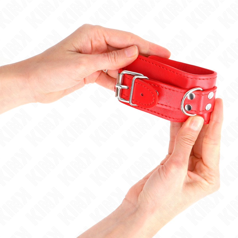 KINK – EINFACHE ROTE VERSTELLBARE HANDGELENKFESSELN 20-23 CM X 5,5 CM