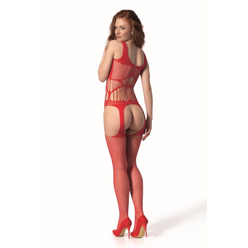 PASSION - BS 106 BODYSTOCKING ROT EINHEITSGRÖSSE