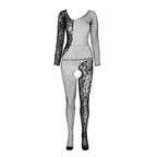 PASSION - BS 107 BODYSTOCKING BLANC TAILLE UNIQUE