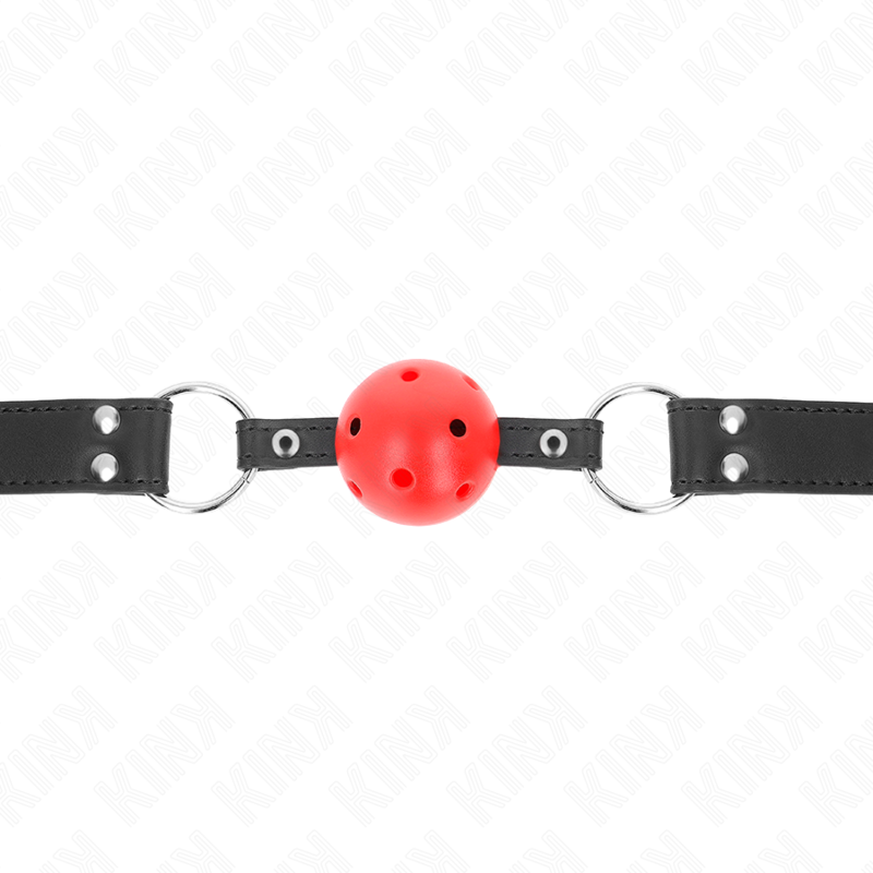 KINK - ATEMSTAB 4 CM MIT DOPPELRIVET LEDER 62,5 x 2,5 CM VERSTELLBAR 42-58 CM
