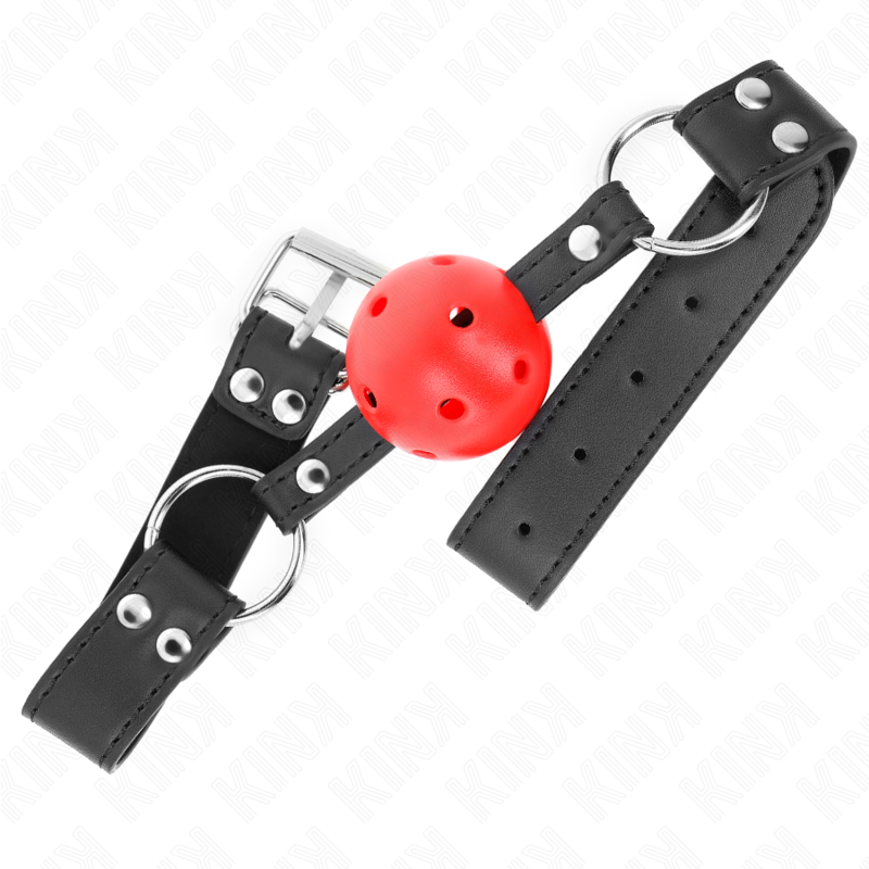 KINK - ATEMSTAB 4 CM MIT DOPPELRIVET LEDER 62,5 x 2,5 CM VERSTELLBAR 42-58 CM