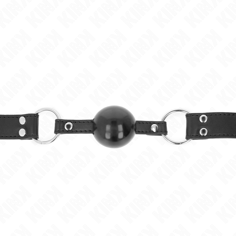 KINK - WEICHER UND STABILER PERLENSTAB 4 CM MIT LEDERRIEMEN 62 x 2,5 CM VERSTELLBAR 42-58 CM