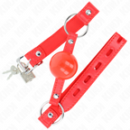 KINK - TPE KNEBELBALL 4 CM MIT ROJO SCHLOSS 60 x 2 CM