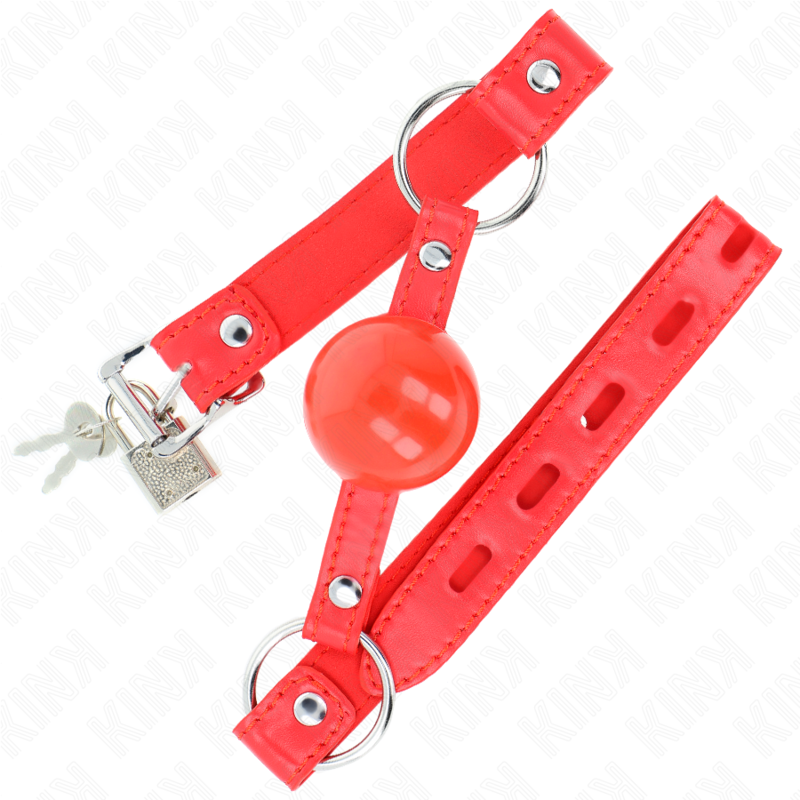 KINK - TPE KNEBELBALL 4 CM MIT ROJO SCHLOSS 60 x 2 CM