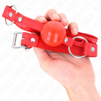 KINK - TPE KNEBELBALL 4 CM MIT ROJO SCHLOSS 60 x 2 CM