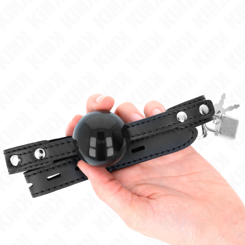 KINK - WEICHER TPE-BALL 4 CM KNEBEL MODELL 3 60 x 2 CM VERSTELLBAR 37-52 CM
