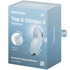 SATISFYER - TAP & CLIMAX 2 VIBRATEUR & STIMULATEUR BLEU