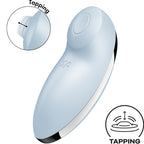 SATISFYER - TAP & CLIMAX 2 VIBRATEUR & STIMULATEUR BLEU