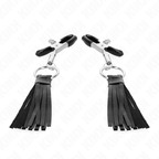 KINK - PINCES À TÉLÉMONS À PAMPONS EN CUIRETTE 6 CM