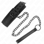 KINK - BONDAGE-HALSBAND AUS NEOPREN MODELL 1 MIT GÜRTEL 78 CM VERSTELLBAR 37,5 X 49,5 CM