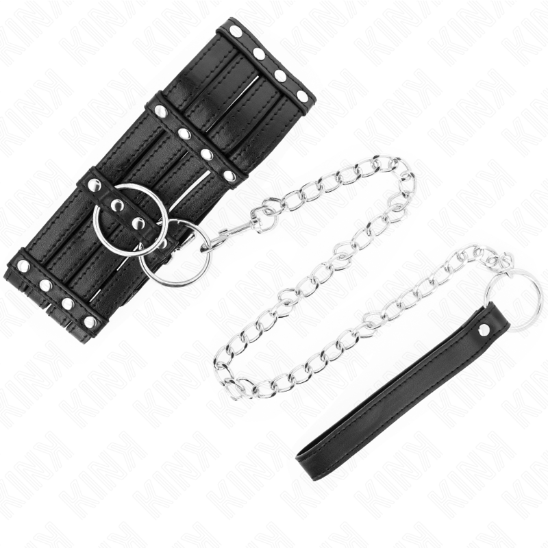 KINK - HALSBAND MIT GÜRTEL 65 CM SUB STYLE VERSTELLBAR 35-51 CM X 7 CM