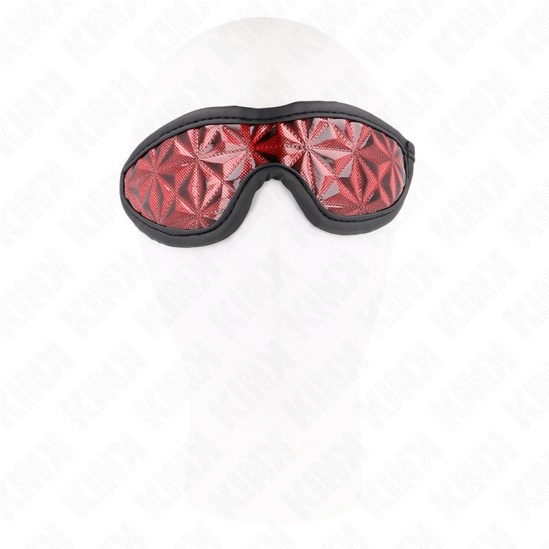 KINK - ROTES HAARBAND MIT DIAMANTENMUSTER 20,5 x 6 CM