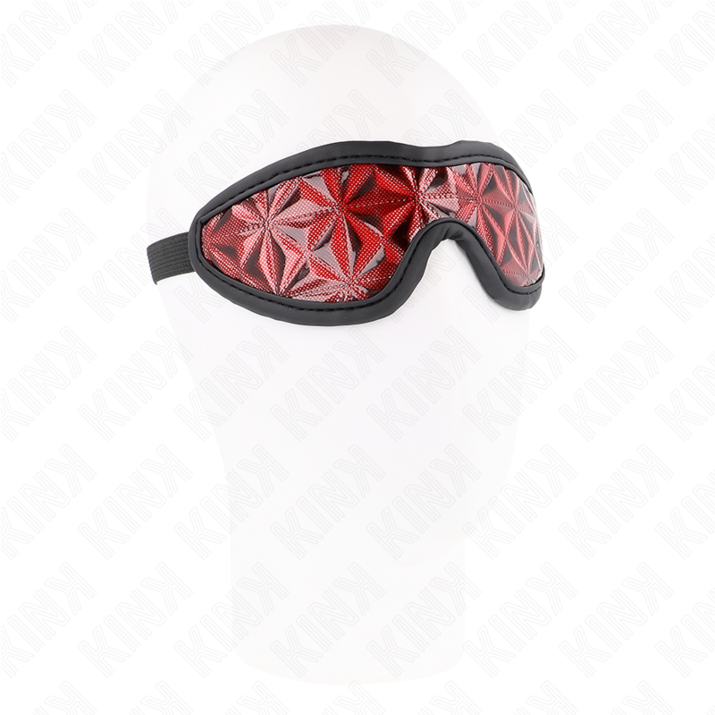 KINK - ROTES HAARBAND MIT DIAMANTENMUSTER 20,5 x 6 CM
