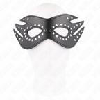 KINK - MASKE AUS KUNSTLEDER MIT NIETEN MODELL 3 26 x 9,5 CM